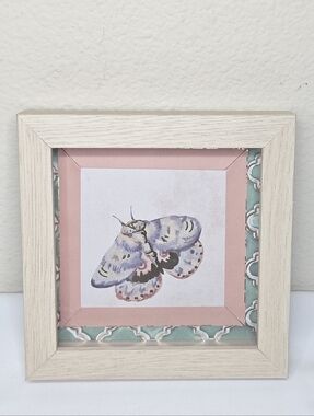 Moth Shadow Box Wall Art - Handcrafted